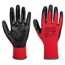 Portwest A310 Flexo Grip Tenyérmártott Védőkesztyű (piros/fekete) (11/XXL) védőkesztyű