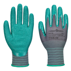 Portwest A313 Grip 15 Érdesített Nitril Védőkesztyű (szürke/zöld) (11/XXL)