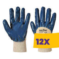 Portwest A330 Nitril csuklószorítós védőkesztyű kék (Karton - 12 pár) védőkesztyű