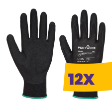 Portwest A335 Dermi-Grip NPR15 Nitrile Sandy kesztyű fekete (Karton - 12 pár) védőkesztyű