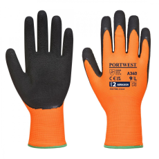 Portwest A340 Hi-Vis Grip Tenyérmártott védőkesztyű (narancs/fekete) (9/L)