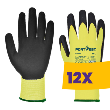 Portwest A625 Láthatósági vágásbiztos védőkesztyű, Cut 5 sárga (Karton - 12 pár) védőkesztyű