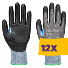 Portwest A642 18-as kötéssűrűségű PU bevonatos munkakesztyű szürke (Karton - 12 pár) védőkesztyű
