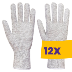 Portwest A657 AHR 10 élelmiszer kesztyűbélés szürke (Karton - 12 pár)