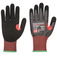 Portwest A672K8RL Portwest AHR13 F Dark Nitrile Cut kesztyű védőkesztyű