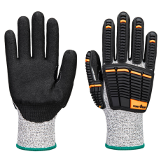 Portwest A718 Impact C13 Nitrilhab Védőkesztyű (szürke/fekete, 10/XL)