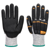 Portwest A718 Impact C13 Nitrilhab Védőkesztyű (szürke/fekete, 6/XS)
