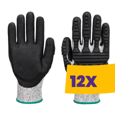 Portwest A723 TPV Impact Cut vágásbiztos kesztyű szürke (Karton - 12 pár)