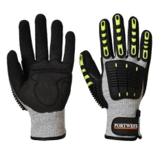 Portwest A729 - Anti Impact vágásbiztos Thermal kesztyű, Cut 5 (szürke/fekete, 8/M)
