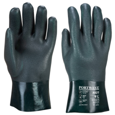 Portwest A827GNRXL Portwest Duplán mártott PVC védőkesztyű 27 cm