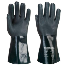 Portwest A835 Duplán mártott PVC védőkesztyű 35cm védőkesztyű
