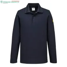 Portwest Antisztatikus hoszzú ujjú ESD póló L/S - Navy