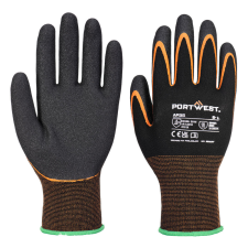 Portwest AP35 Grip 15 Dupla nitril mártott védőkesztyű (fekete/narancs, 11/XXL) védőkesztyű