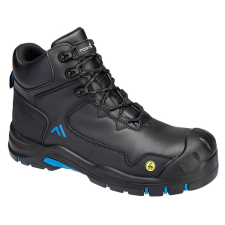 Portwest Apex bakancs S3S ESD HRO SR SC FO (fekete/kék, 44) munkavédelmi cipő