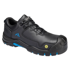 Portwest Apex S3S ESD HRO SR SC FO munkavédelmi cipő (fekete/kék, 41)