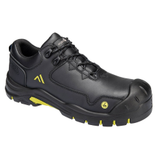 Portwest Apex S3S ESD HRO SR SC FO munkavédelmi cipő (fekete/sárga, 37)