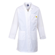 Portwest AS10 Antisztatikus ESD köpeny (FEHÉR, 4XL) munkaruha