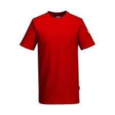 Portwest AS20 Antisztatikus, ESD póló mélypiros munkaruha