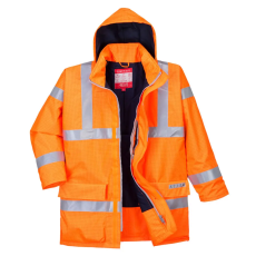 Portwest Bizflame Rain Hi-Vis antisztatikus FR kabát narancs L