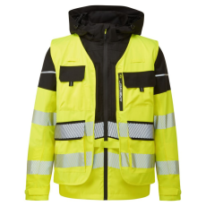 Portwest BX323 Ultimate Modular Hi-Vis 3 az 1-ben esőkabát sárga-fekete