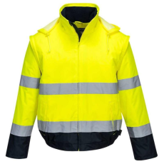 Portwest C464 Hi-Vis 2 az 1-ben kontrasztos Essential Lite bomber kabát
