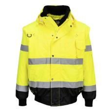 Portwest C465 Jól láthatósági Bomber dzseki (sárga/fekete, XL)