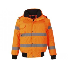 Portwest C467 - Hi-Vis 3 az 1-ben bomber kabát - Narancs láthatósági ruházat