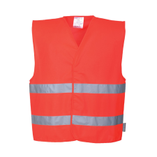 Portwest C474 Jól láthatósági mellény (piros, XXL/3XL) láthatósági ruházat