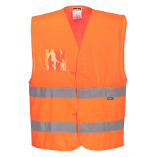 Portwest C494 'Hálós' Jól láthatósági Mellény (NARANCS, 4XL/5XL) láthatósági ruházat