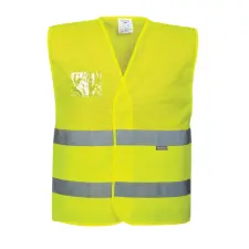 Portwest C494YERL/XL Portwest Hi-Vis hálós mellény munkaruha