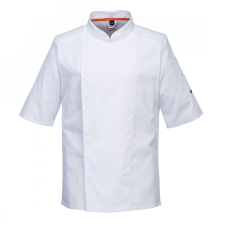 Portwest C738 Mesh Air Pro Séfkabát - rövid ujjú (fehér, M) munkaruha