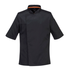 Portwest C738 Mesh Air Pro Séfkabát - rövid ujjú (fekete, XXL)