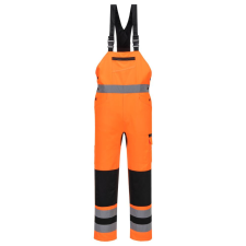 Portwest CD852 WX2 Eco Hi-Vis kantáros nadrág narancs-fekete láthatósági ruházat