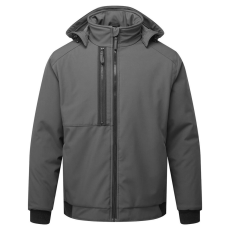 Portwest CD874 Portwest WX2 Eco Bélelt Softshell Kabát (2L) (metál szürke, XXL)