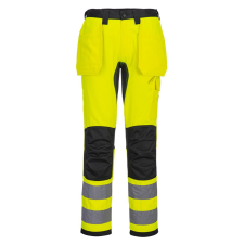 Portwest CD889 WX2 Eco Hi-Vis lengőzsebes nadrág sárga-fekete láthatósági ruházat