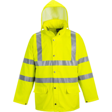 Portwest Citromsárga Sealtex Ultra béleletlen jólláthatósági kabát  (sárga, 4XL)