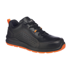 Portwest Compositelite perforált biztonsági Trainer S1P Black/Orange 40
