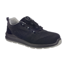 Portwest Compositelite Wire Lace Biztonsági Trainer S1P Black/Grey 40 munkavédelmi cipő