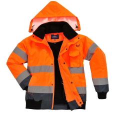 Portwest Contrast Bomber Hi-Vis védőkabát - C465 S kék és narancs