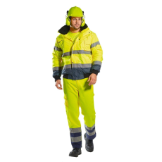 Portwest Contrast Bomber Hi-Vis védőkabát - C465 XXL sötétkék