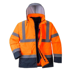 Portwest Contrast Traffic Hi-Vis 4 az 1-ben védőkabát-S471 M narancs