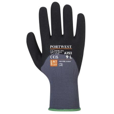Portwest DermiFlex Ultra Plus nylon védőkesztyű L-es méret szürke-fekete (A353G8RL) védőkesztyű
