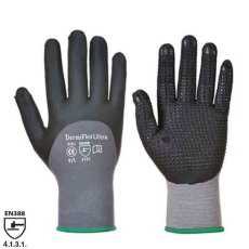 Portwest DermiFlex Ultra Plus védőkesztyű (fekete*, L)