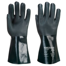 Portwest Duplán mártott PVC védőkesztyű 35cm védőkesztyű