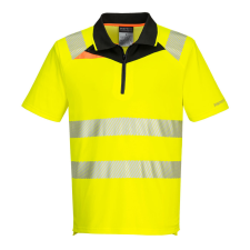 Portwest DX412 DX4 Hi-Vis pólóing sárga-fekete láthatósági ruházat