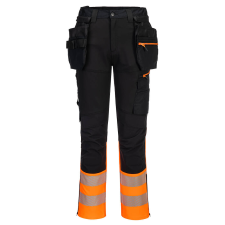 Portwest DX457 DX4 Hi-Vis class 1 craft nadrág (narancs/fekete, 34) láthatósági ruházat