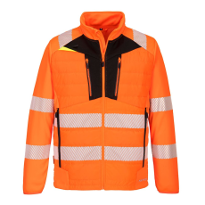 Portwest DX473 DX4 Hi-Vis Hybrid Baffle kabát (narancs/fekete, S)