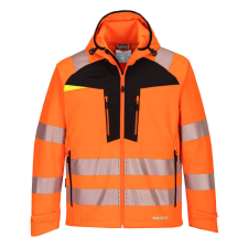 Portwest DX475 Portwest DX4 Jól láthatósági Softshell Dzseki (narancs, L) láthatósági ruházat