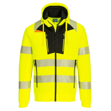 Portwest DX484 DX4 Hi-Vis cipzáras kapucnis pulóver láthatósági ruházat