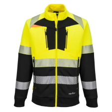 Portwest DX490 DX4 Hi-Vis 1. osztályú tölcsér nyakú cipzáras pulóver munkaruha